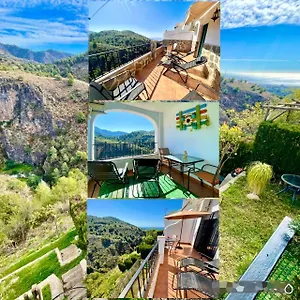  Lejlighed Axarquia , Frigiliana, Terraza Privada Con Vistas A La Montana Rio Y Al Mar
